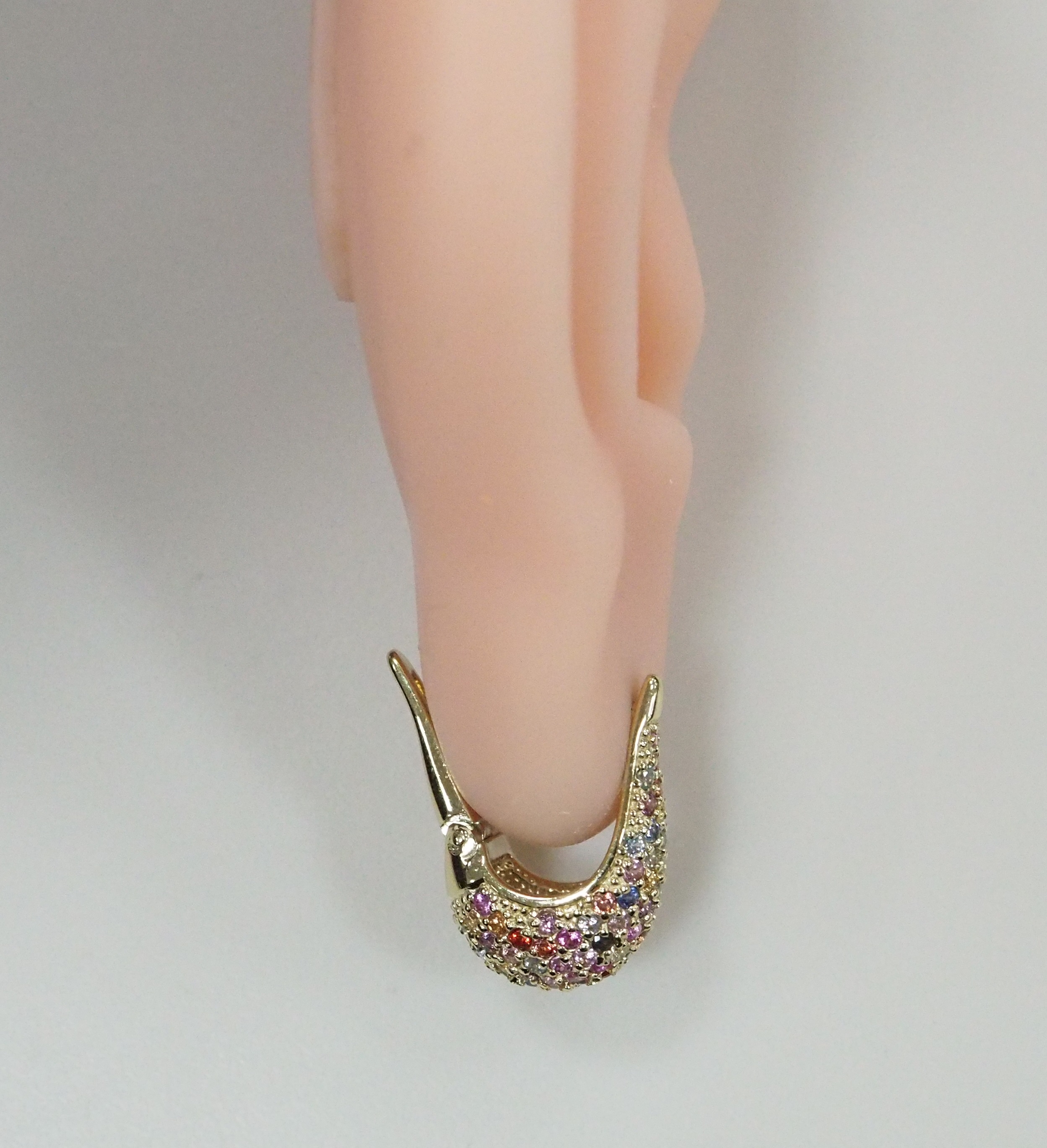 Серебряные серьги с турмалинами